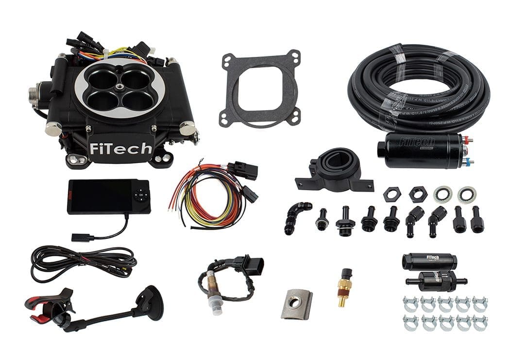 Go EFI 4 600 HP Matte Black EFI System With Inline Fuel Delivery Master Kit