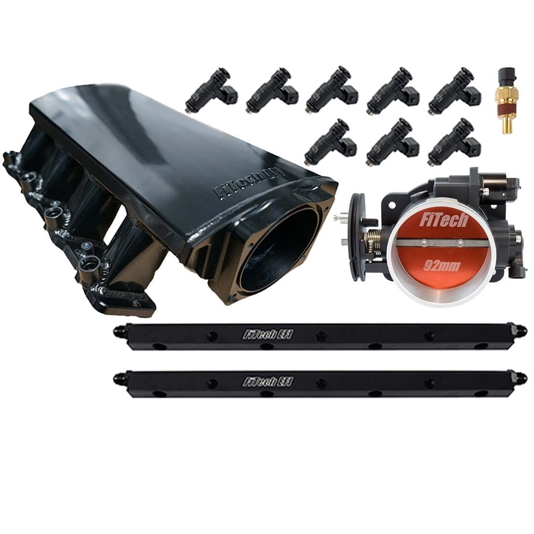 Car engine parts and accessories set.