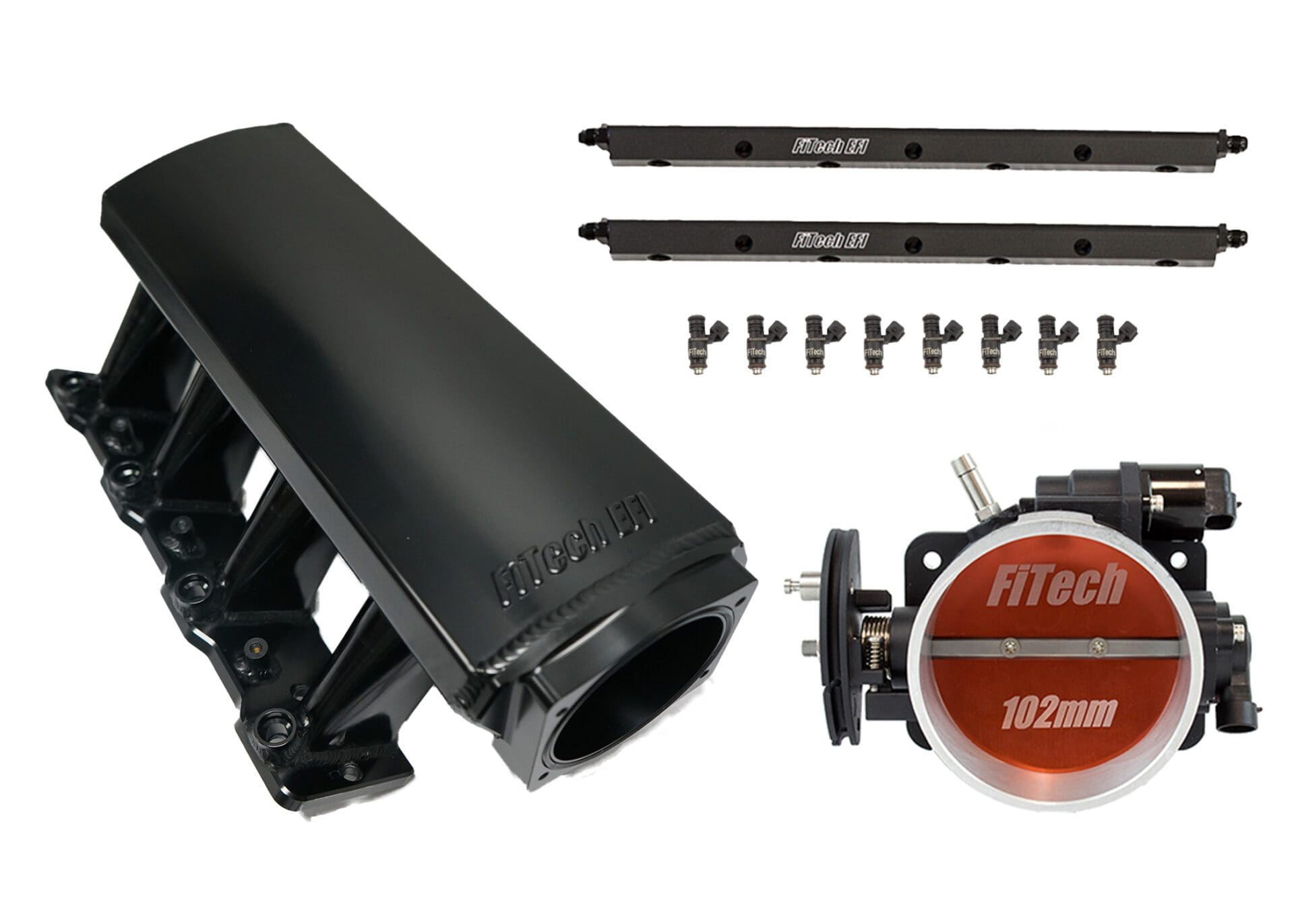 Ultimate LS 750 HP Long Runner Cathedral Intake With Throttle Body and Injectors