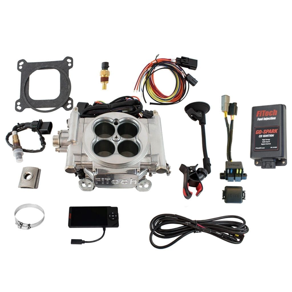 Fuel injection system components and wiring kit.