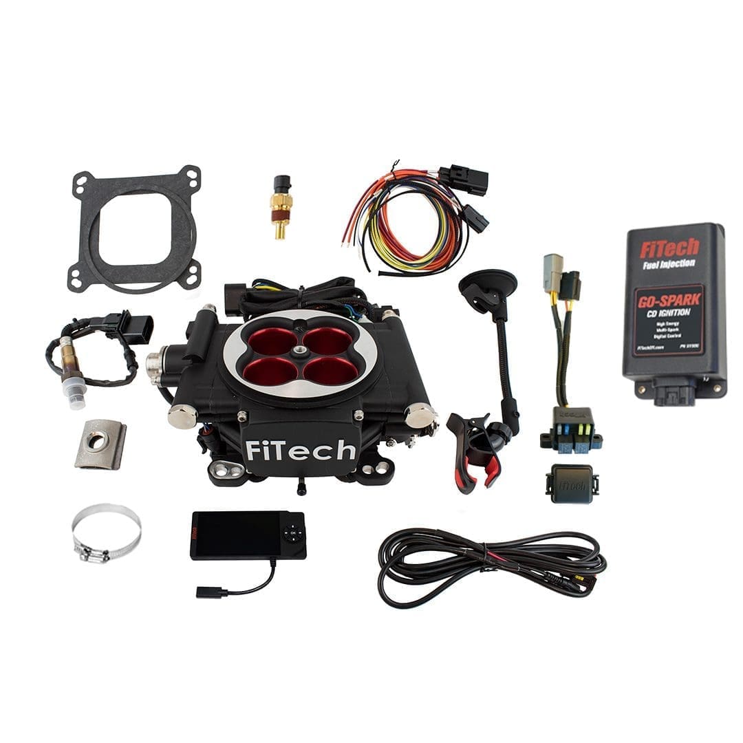 FiTech fuel injection system with components.