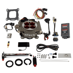 FiTech fuel injection system with components.
