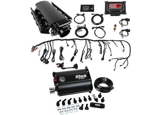 Ultimate LS 500 HP EFI System With Short Cathedral Intake, Transmission Control & Force Fuel Master Kit