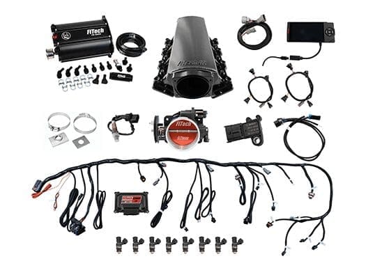 Ultimate LS 500 HP EFI System With Short Cathedral Intake, Transmission Control & Force Fuel Master Kit