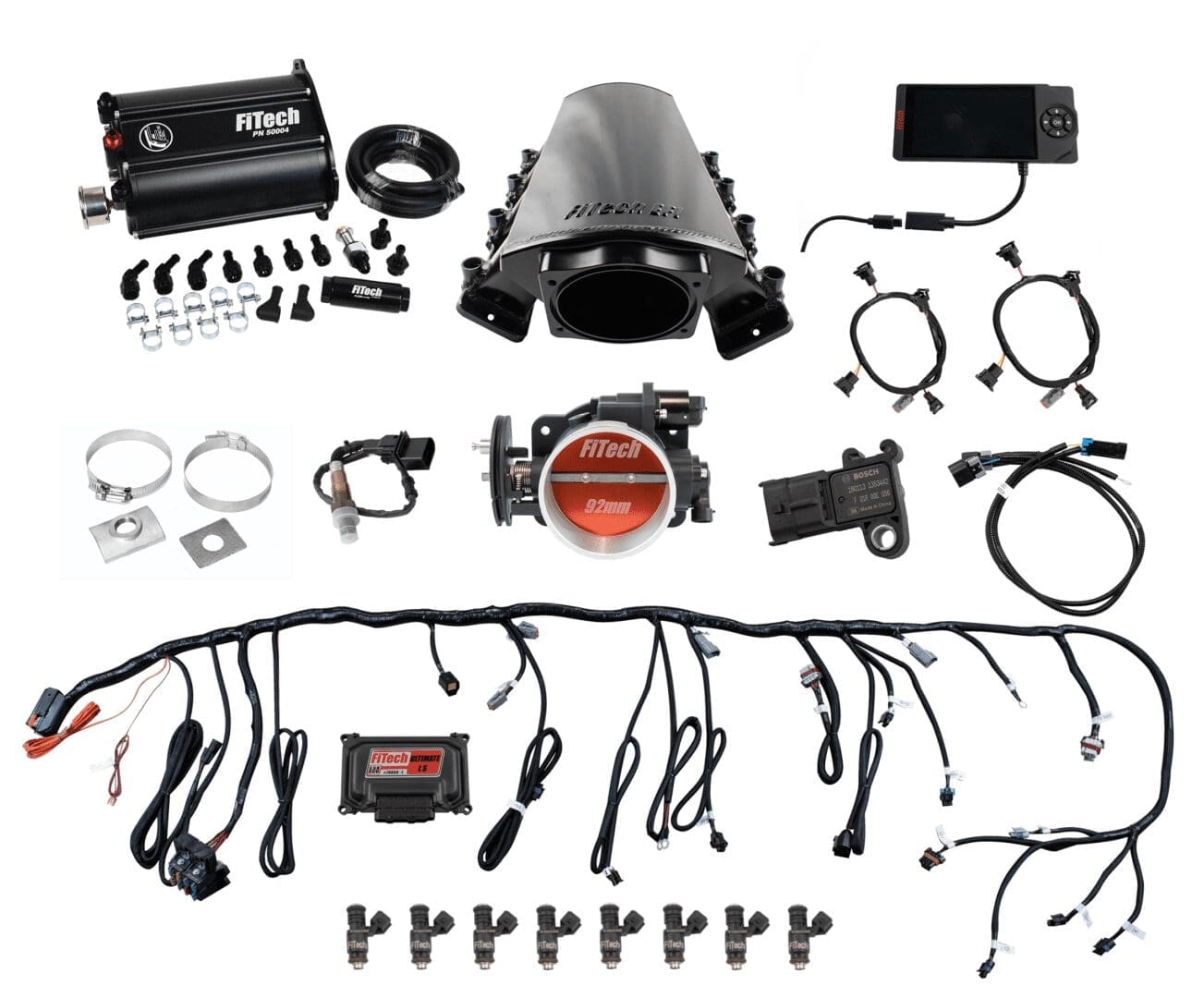 Ultimate LS 500 HP EFI System With Short LS7 Port Intake & Force Fuel Master Kit