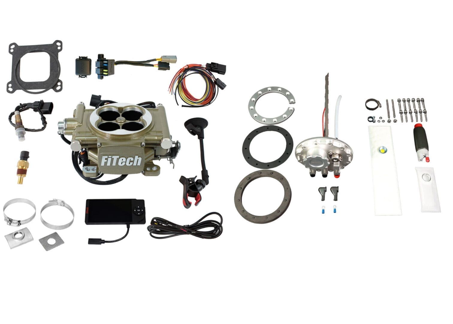 FiTech fuel injection system parts and accessories.