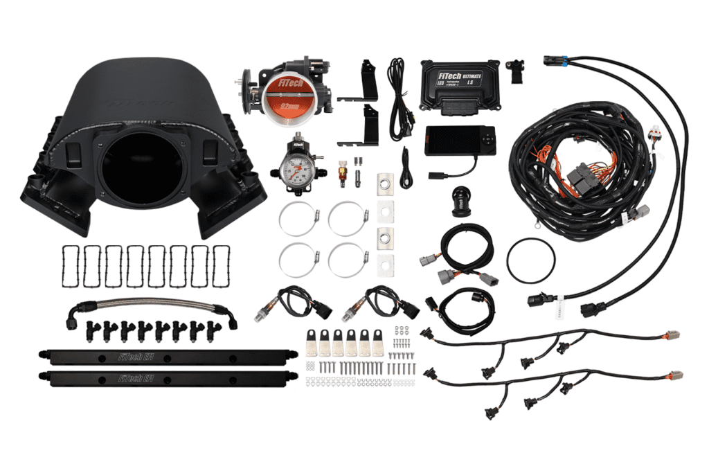 70089 Ultimate Rebel LS 500 HP EFI System Short Cathedral Intake with trans control