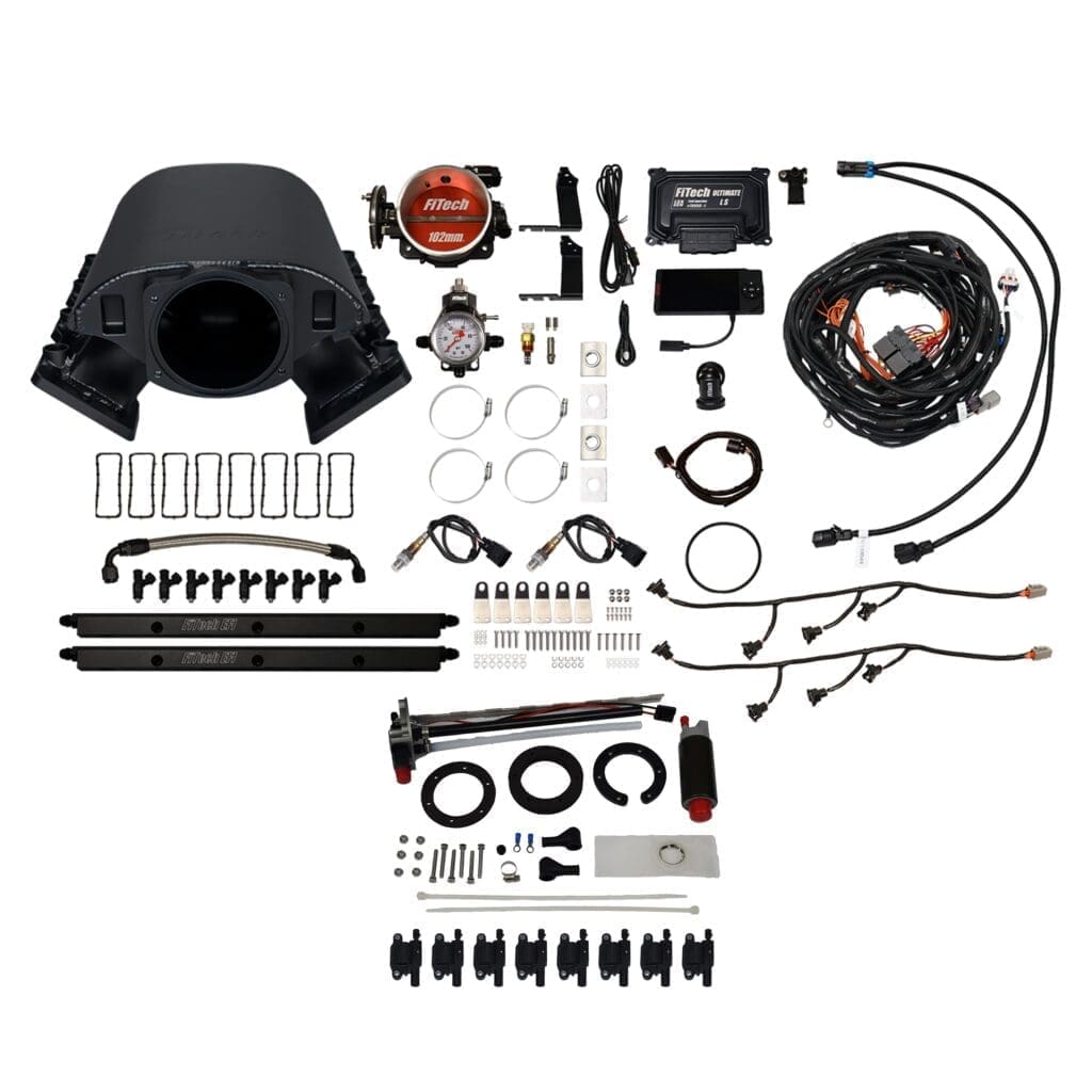 Car engine parts and accessories kit.