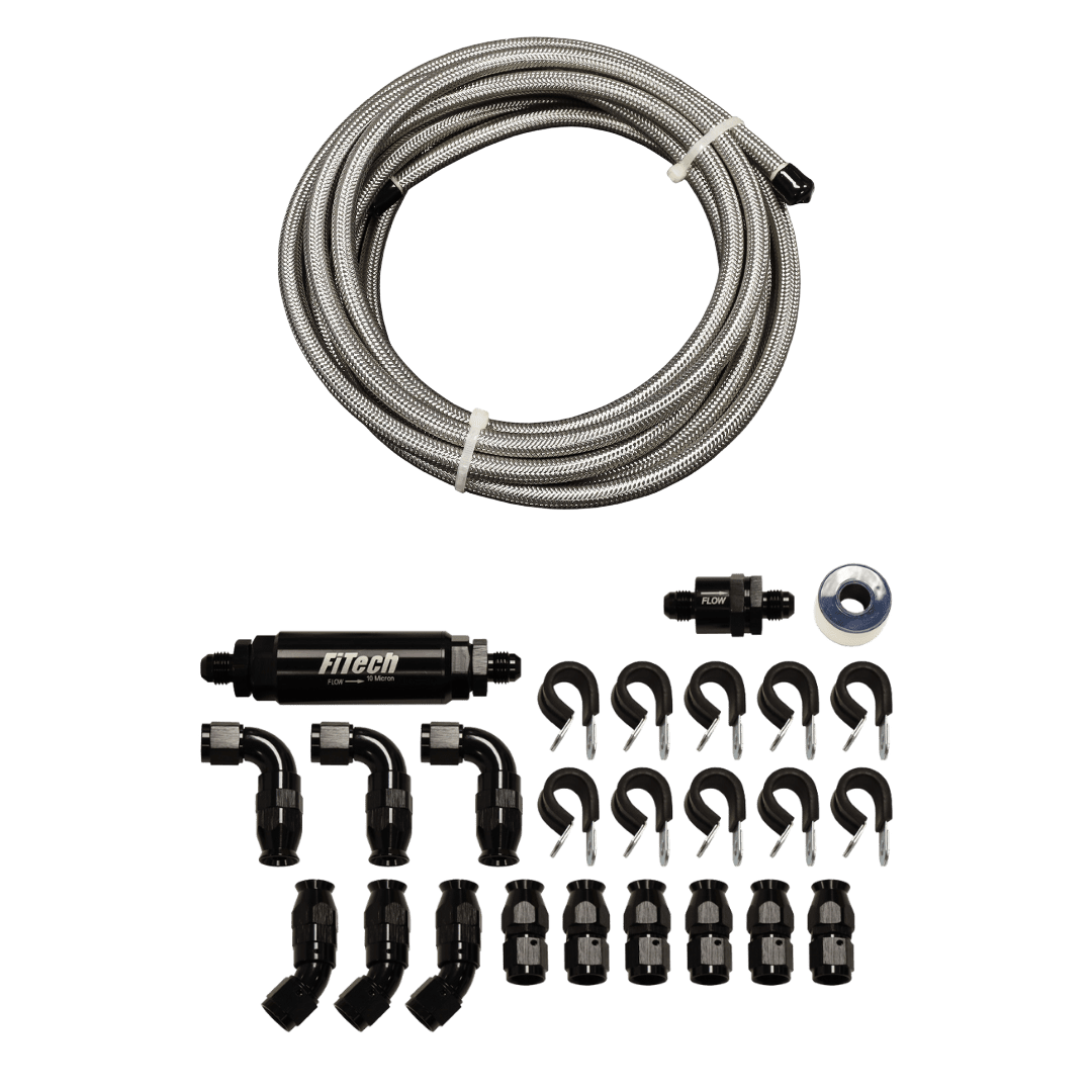 <span style="color:#ED3237;">51007</span><br>PTFE, Stainless Steel Hose Kit, Natural, 40ft w/ 10 Micron Filter and Check Valve