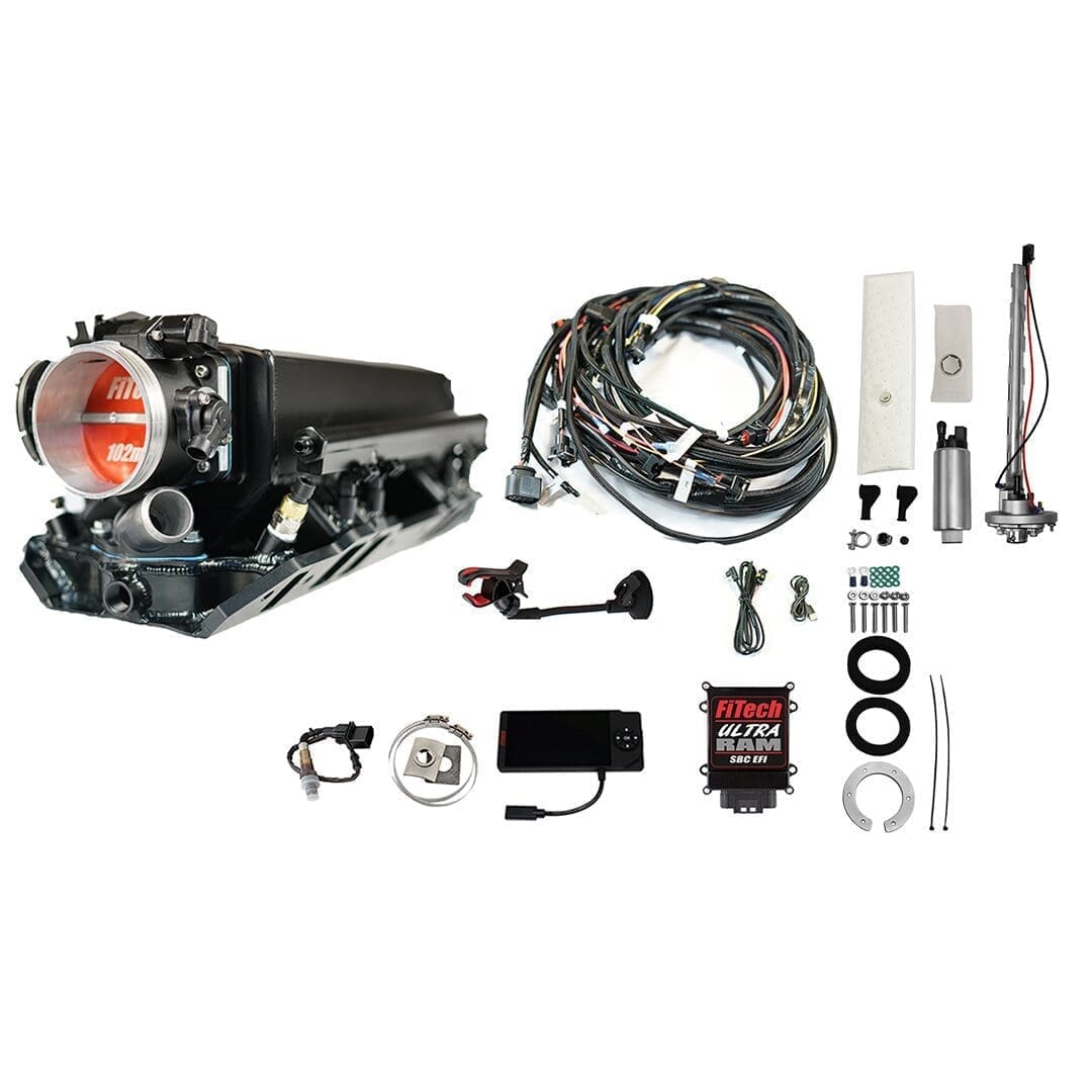 Automotive engine components and wiring kit.