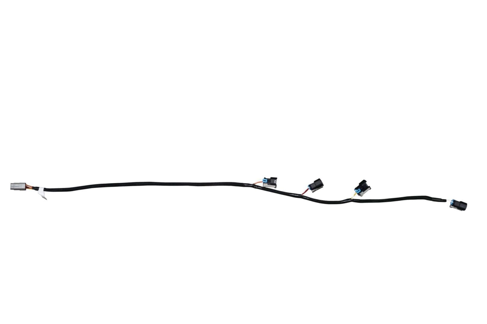 Wiring harness with multiple connectors isolated.