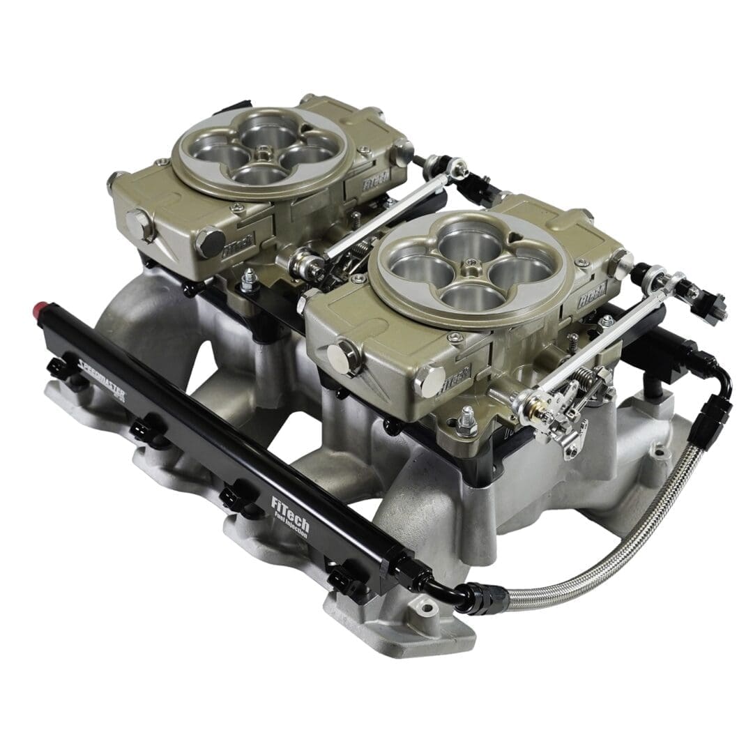 Dual throttle body fuel injection system.