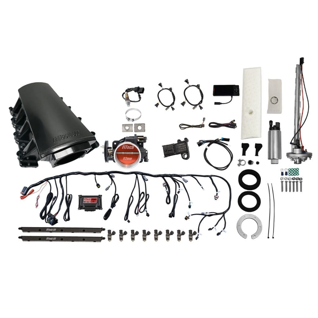 Car engine components and wiring kit.