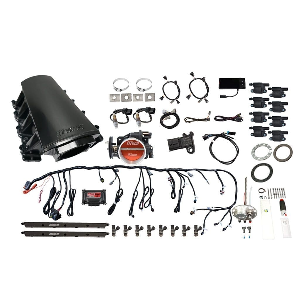 Car engine components and wiring kit.