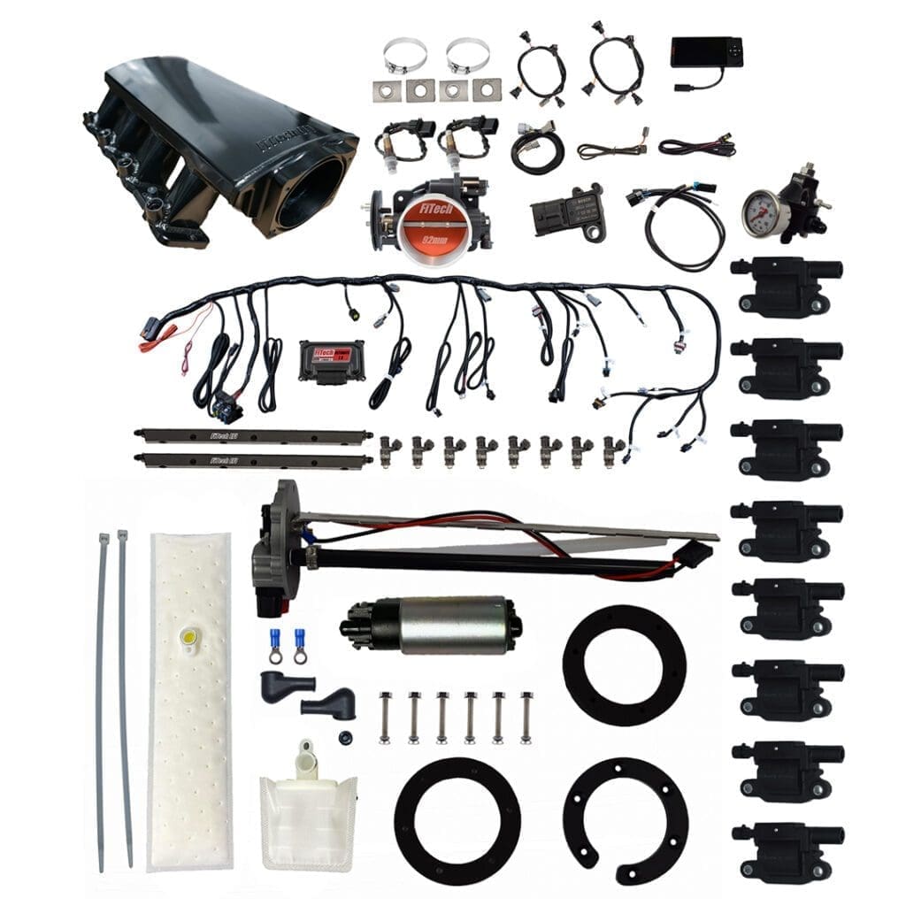 Car engine parts and accessories kit.