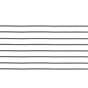 Eight black right-angle cables in a row.