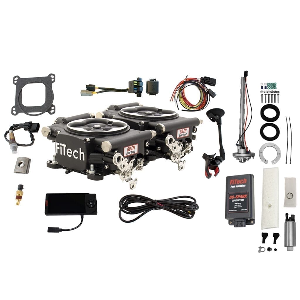 FiTech fuel injection system components and accessories.