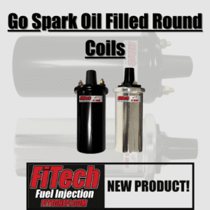 FiTech oil-filled round coils advertisement.