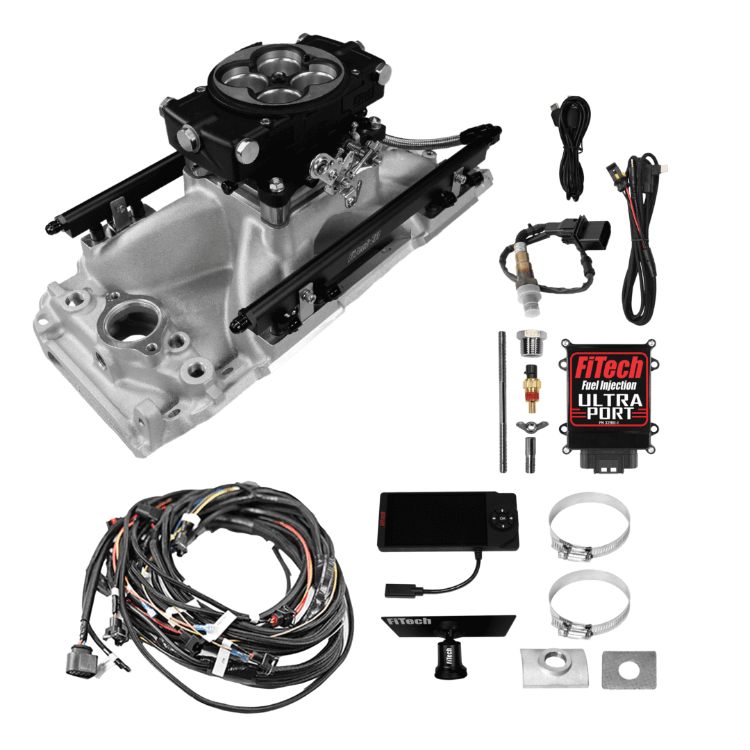 Fuel injection system components and wiring kit.