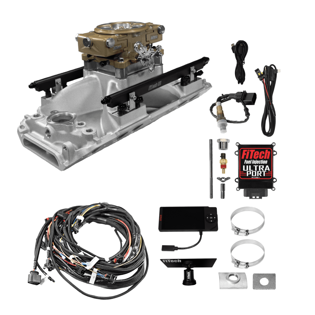 Fuel injection system kit with wiring.