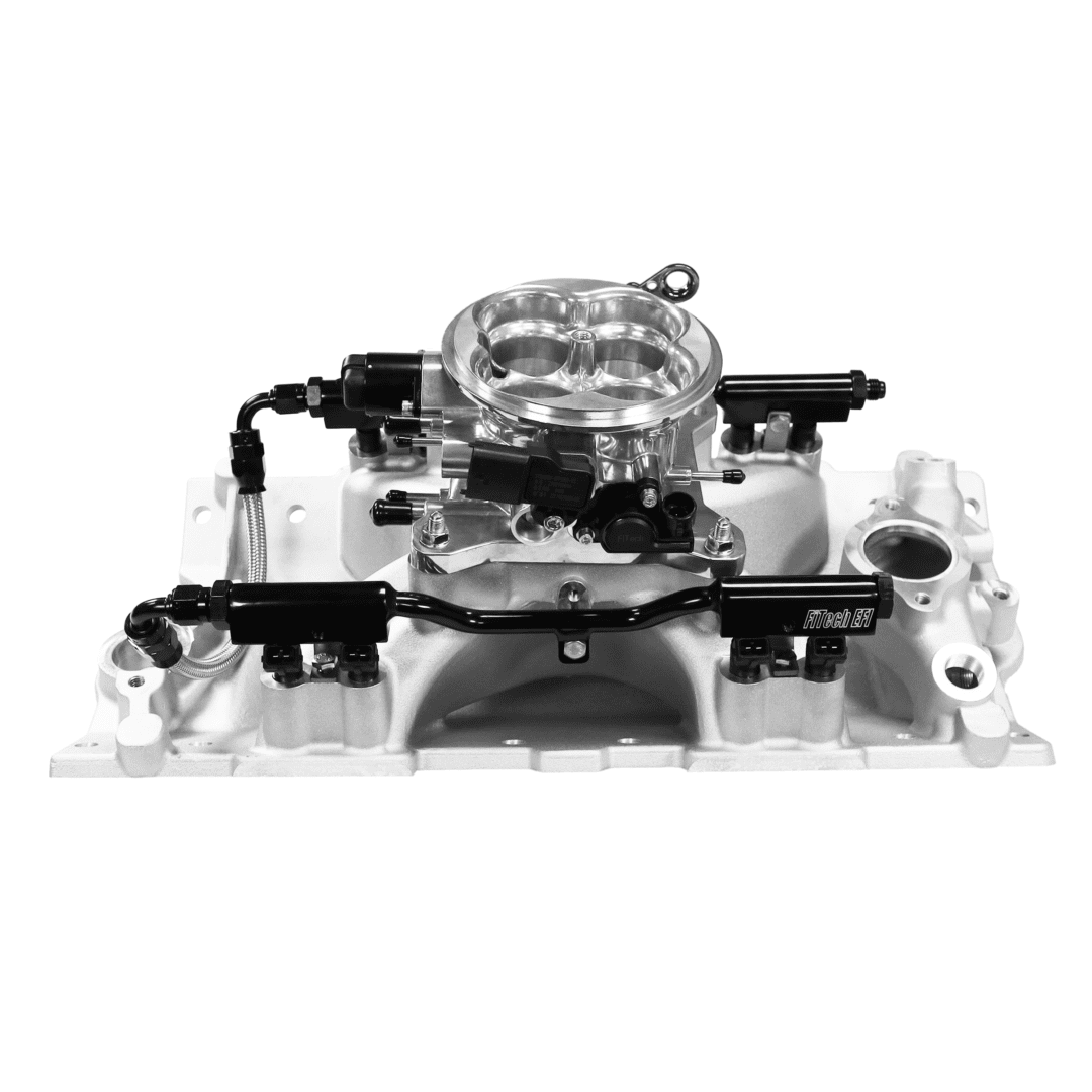 <span style="color:#ED3237;">30-12-610</span><br> Ultra Port, 750 HP Chevy Small Block Port EFI System, 4150 Flange Uni Brilliant Finish Throttle Body, 3-Bar TMAP - Image 2
