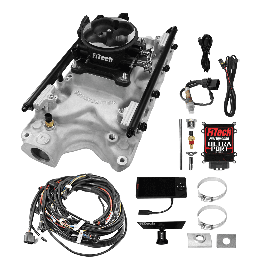 Automotive engine parts and wiring components.