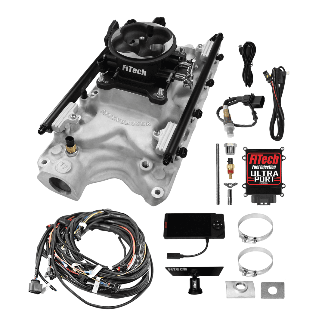 FiTech fuel injection system with accessories.