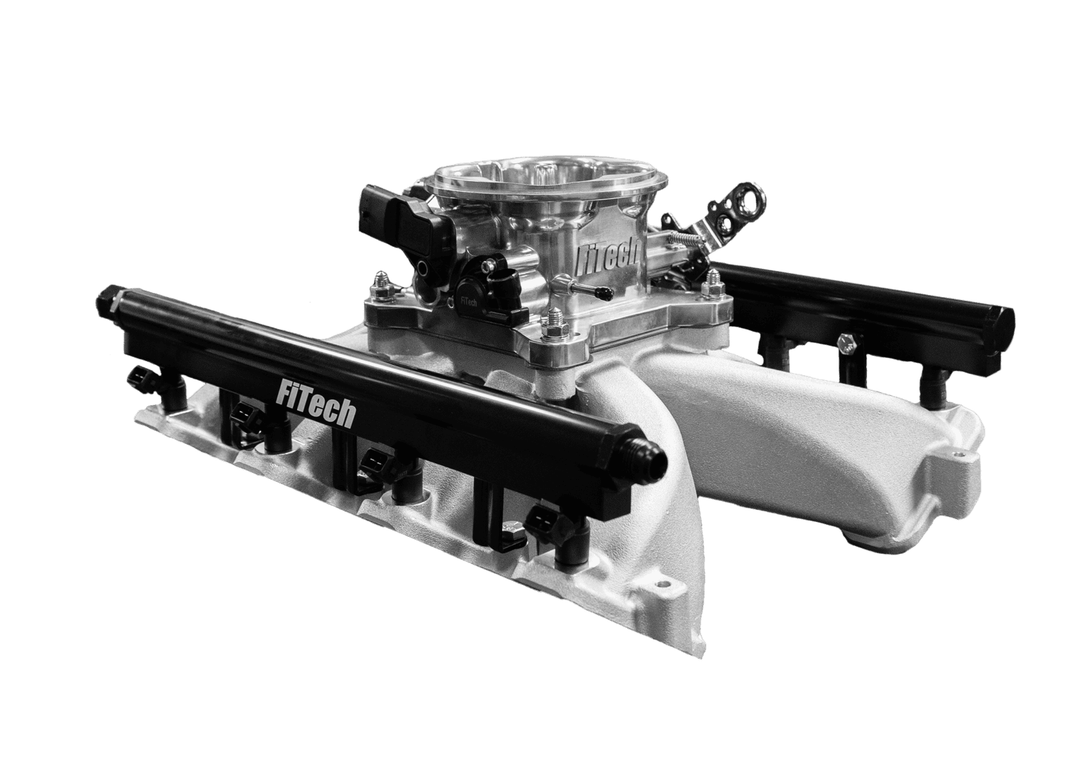 FiTech EFI system on black background.