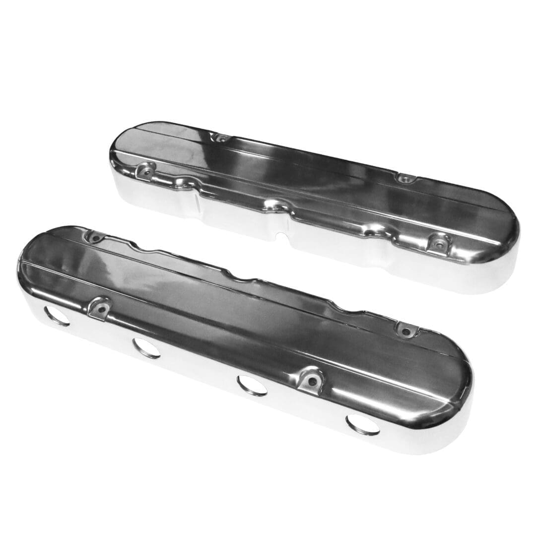 Chrome engine valve covers, two sizes.
