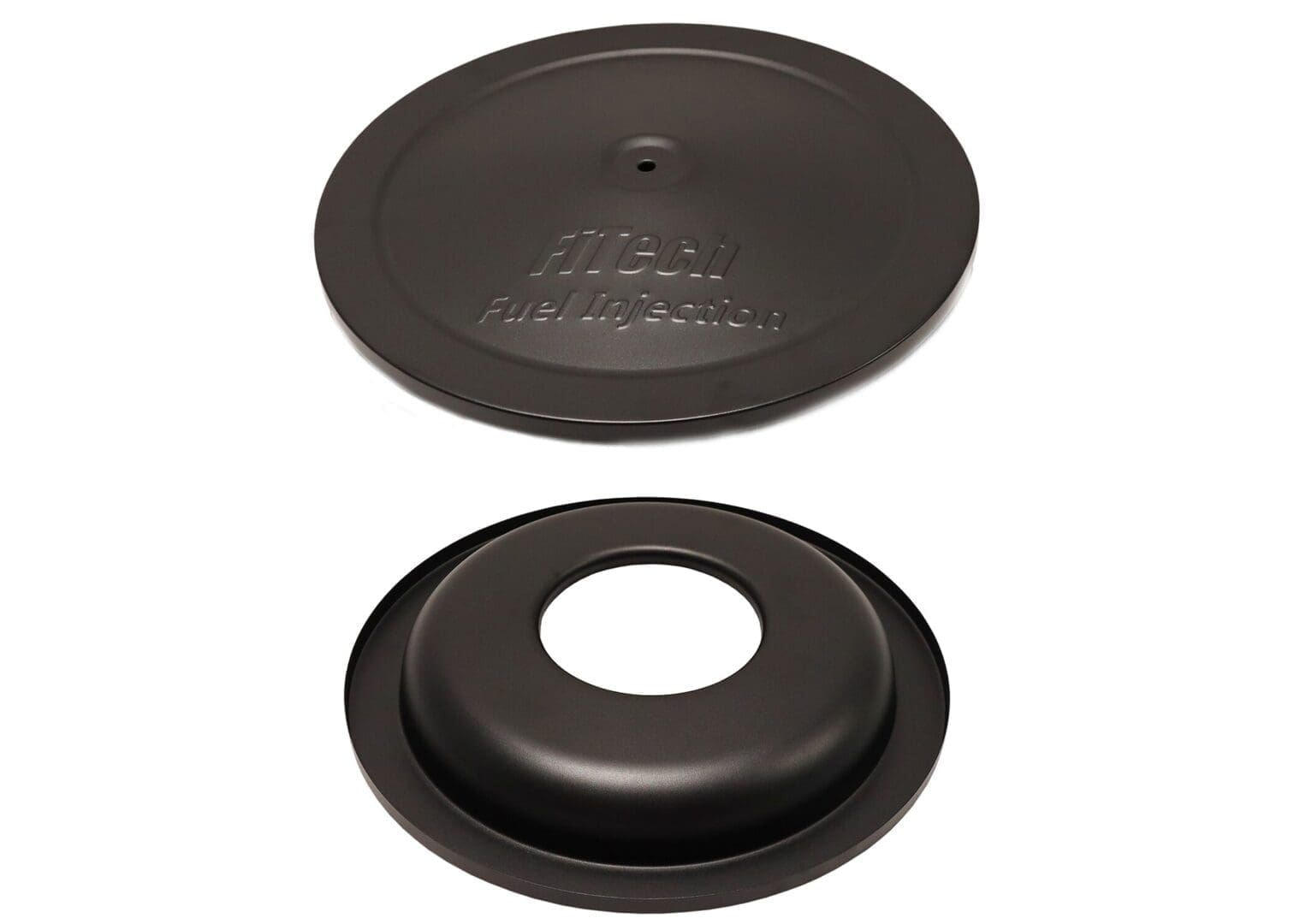 Black fuel injection air cleaner lid.