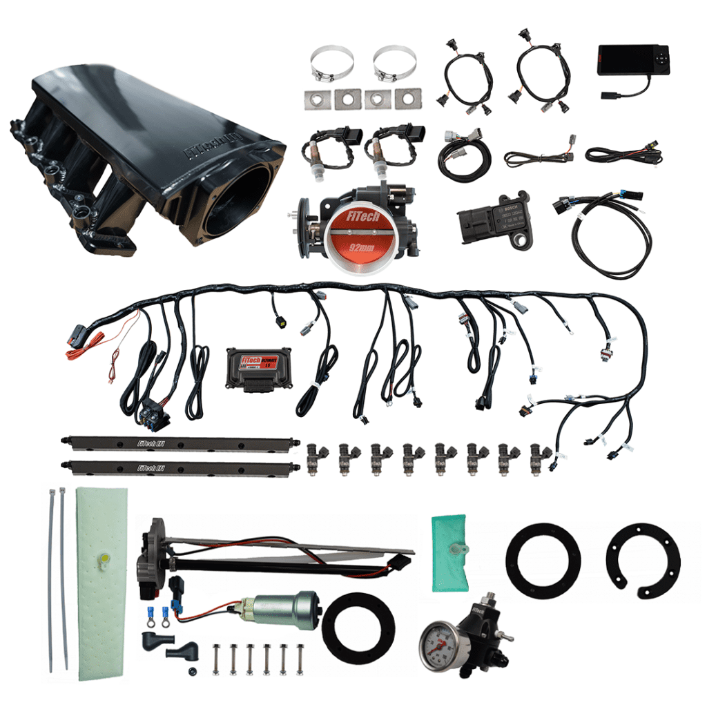 Car engine components and wiring kit.