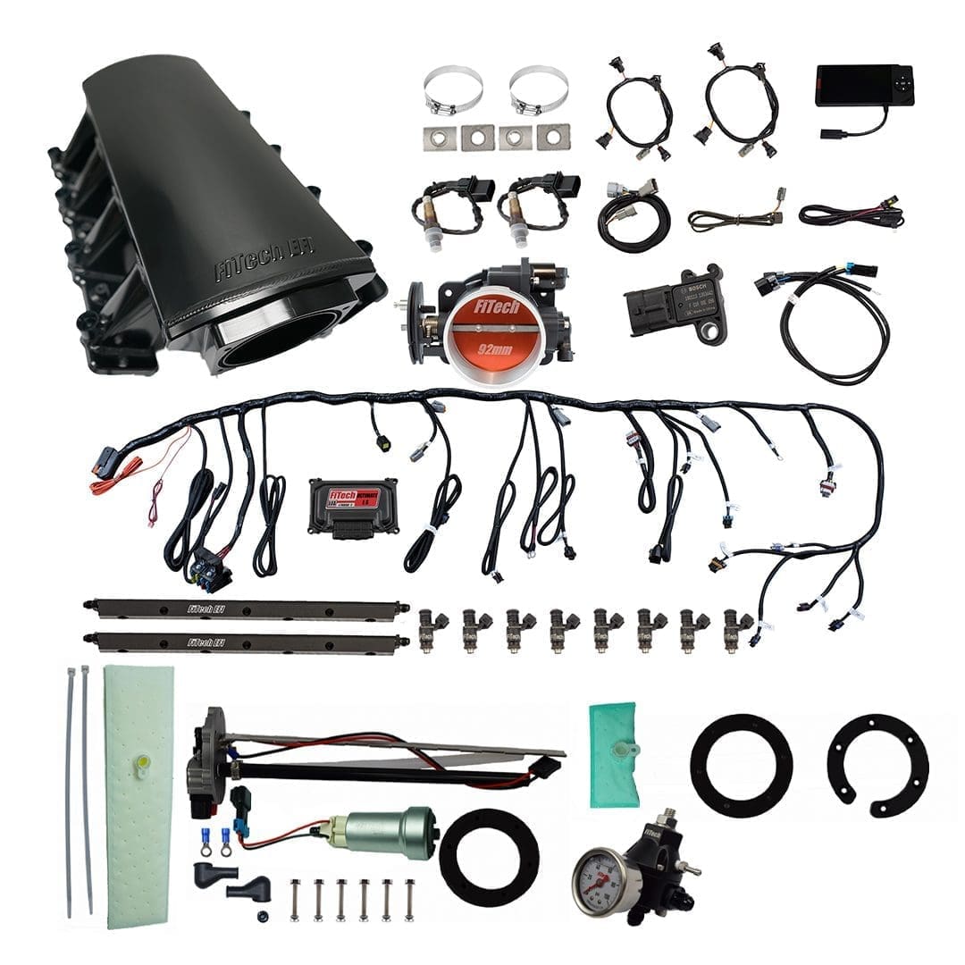 Automotive engine components and wiring kit.