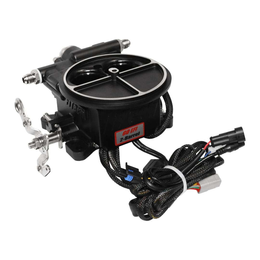 Fuel injection system with wiring harness.