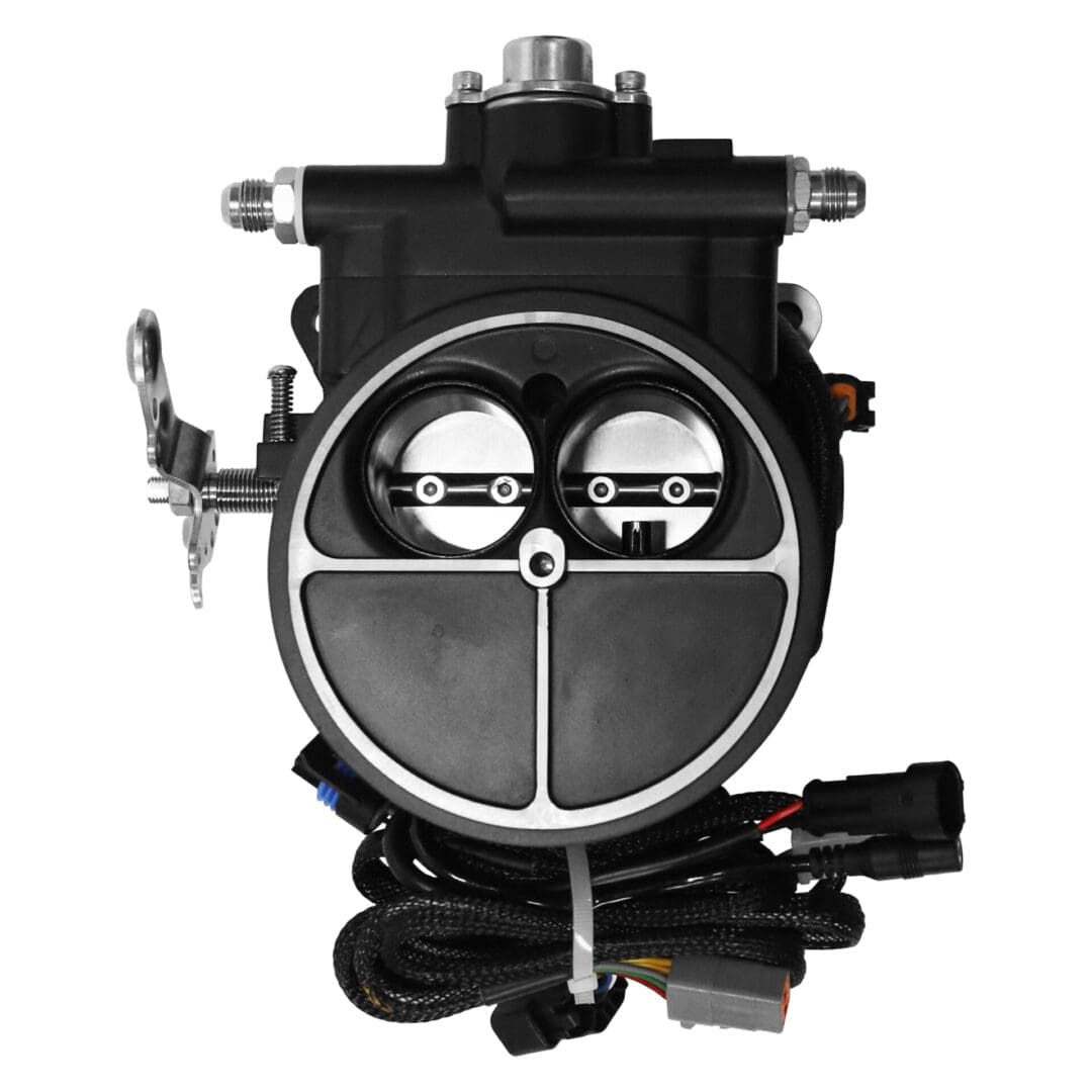 Automotive electronic fuel injection throttle body.