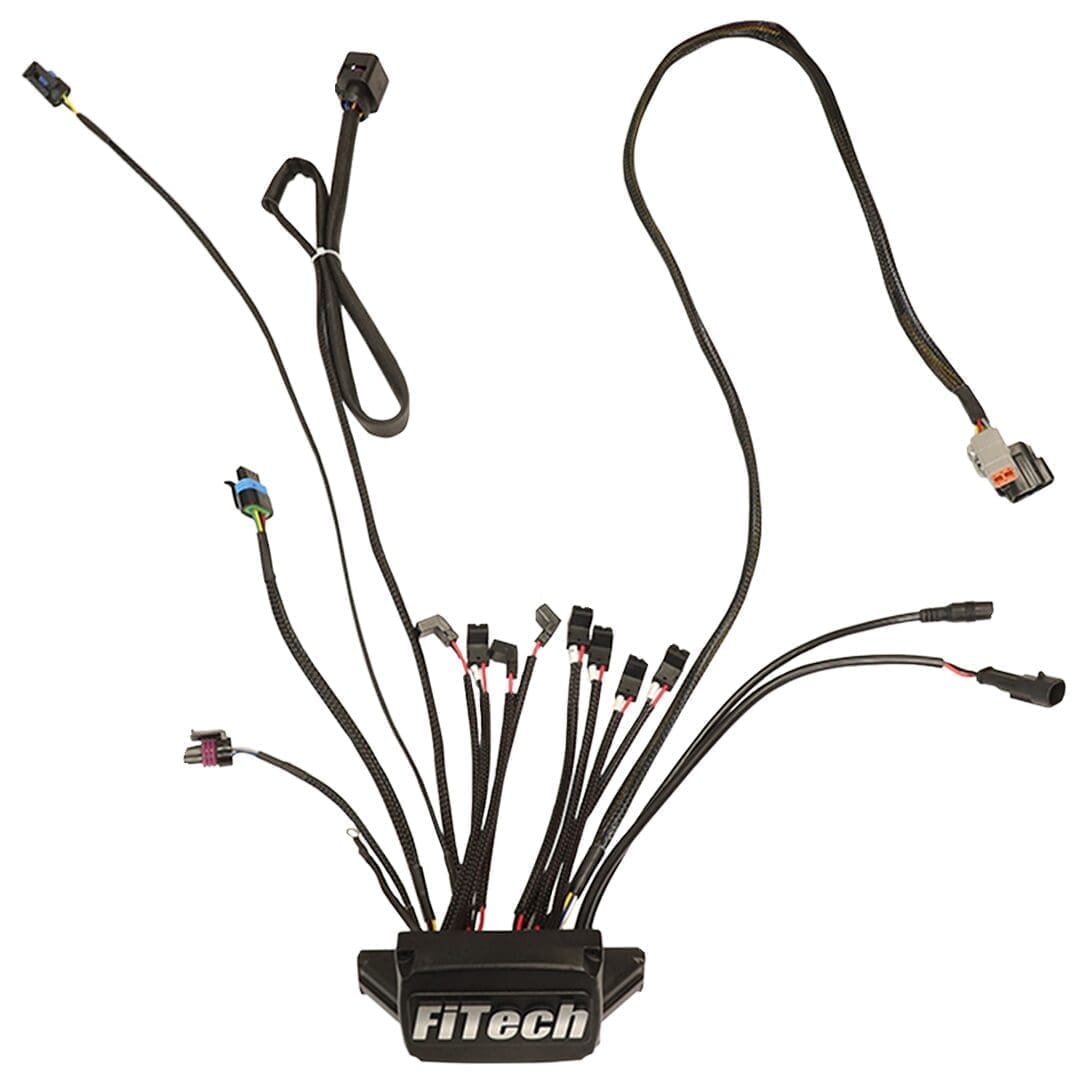 FiTech wiring harness with multiple connectors.