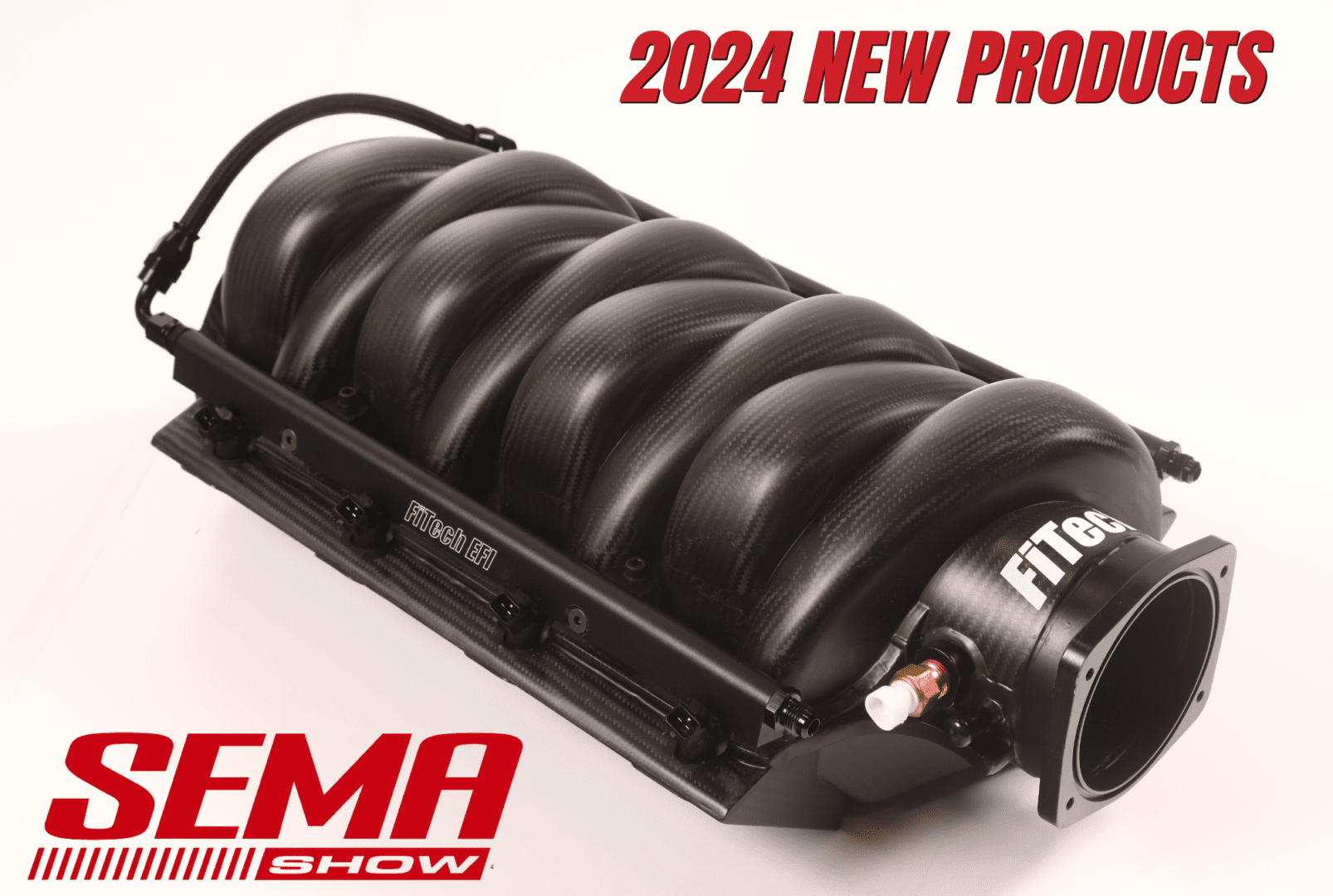 FiTech intake manifold at SEMA Show 2024.