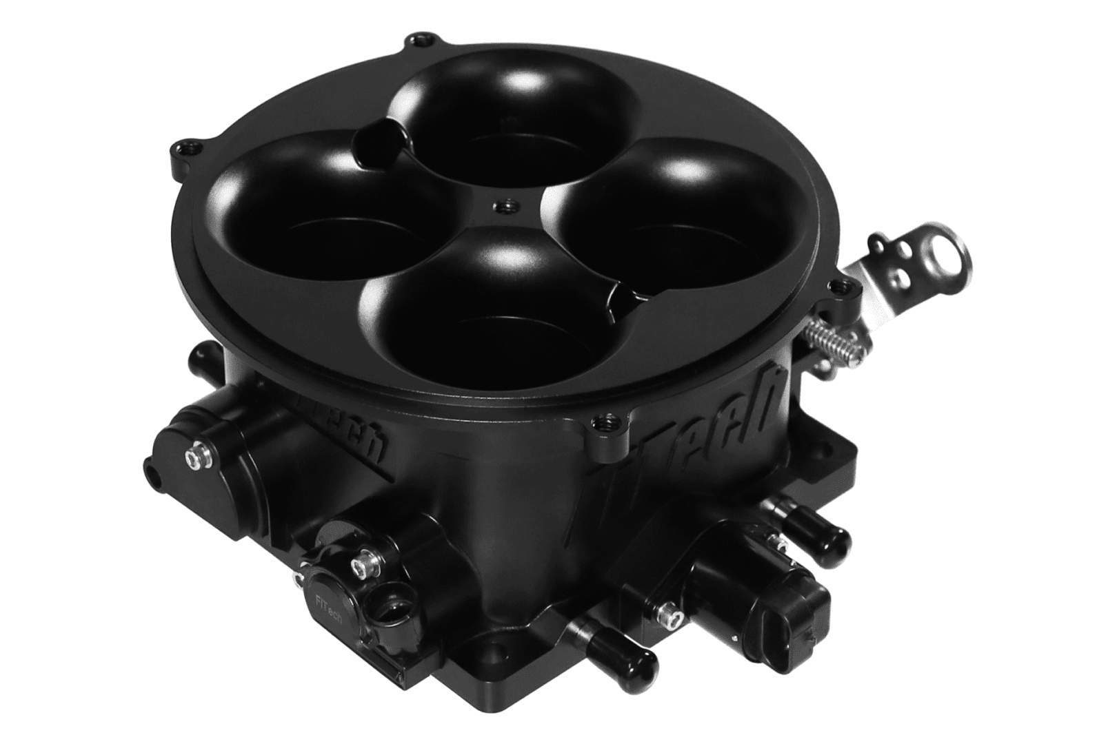 <span style="color:#ED3237;">30036</span><br>Nemesis, Universal 4500 4BBL Throttle Body, Black, MAP - Image 3