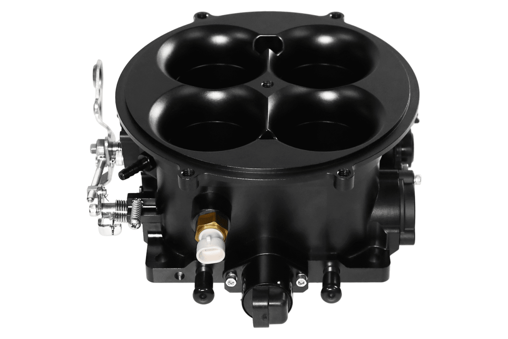 <span style="color:#ED3237;">30036</span><br>Nemesis, Universal 4500 4BBL Throttle Body, Black, MAP - Image 4