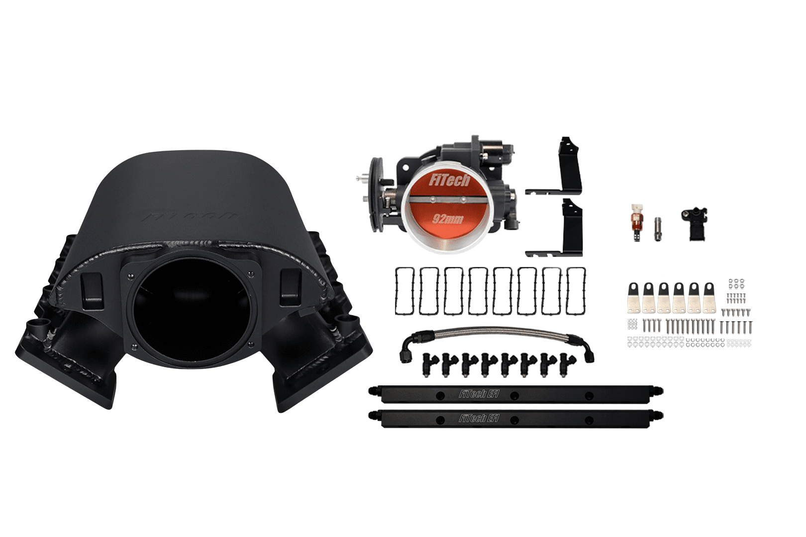 <span style="color:#ED3237;">73168</span><br> Ultimate Rebel Black Short LS3, LS3 500 HP Loaded/ Short LS3 Port Intake/Cable Driven 92mm Throttle Body