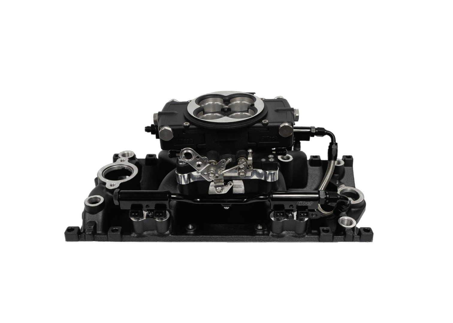 <span style="color:#ED3237;">30-21-615</span><br>Ultra Port, 750 HP Chevy Small Block Vortec, Port EFI System, 4150 Flange Classic Black,3-Bar TMAP, Throttle Body - Image 2