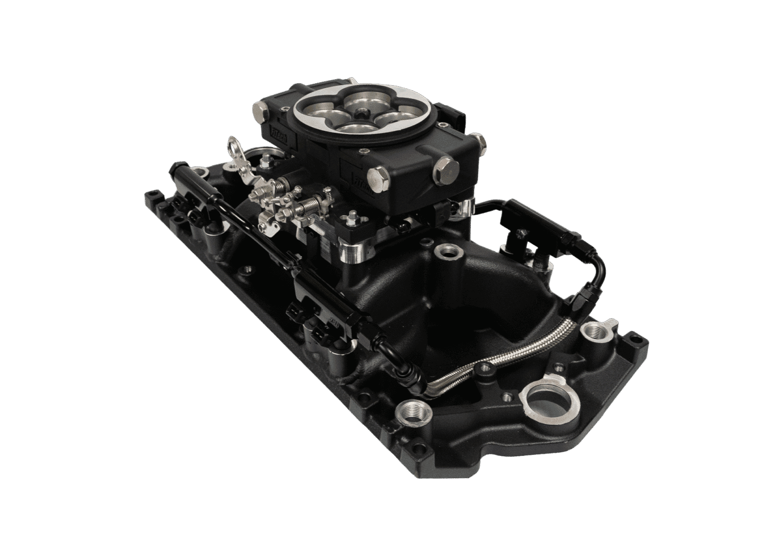 <span style="color:#ED3237;">30-21-615</span><br>Ultra Port, 750 HP Chevy Small Block Vortec, Port EFI System, 4150 Flange Classic Black,3-Bar TMAP, Throttle Body - Image 3