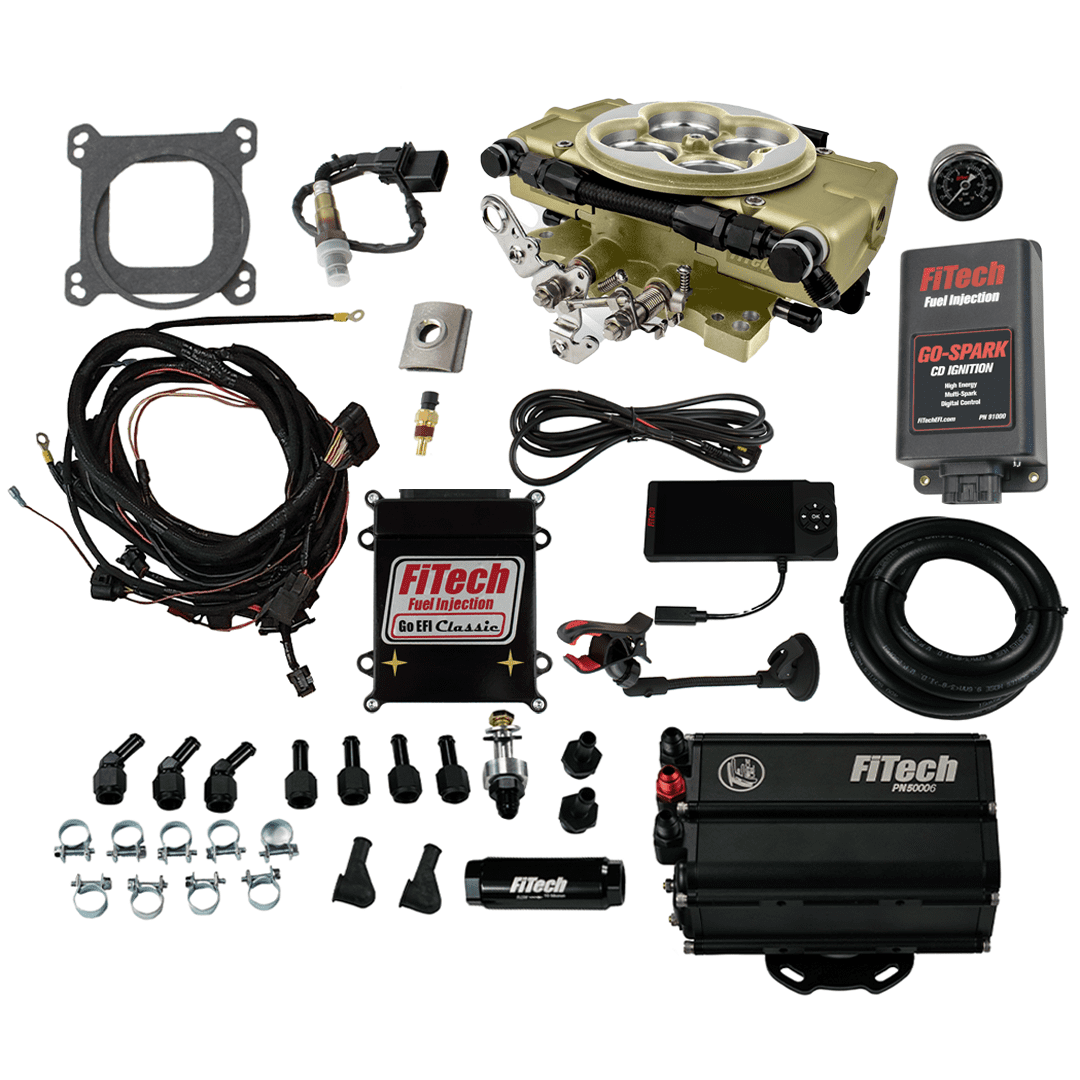<span style="color:#ED3237;">93558</span><br>Go EFI Classic Gold 650 HP EFI System With Force Fuel Mini Delivery & Go Spark CDI Box Master Kit