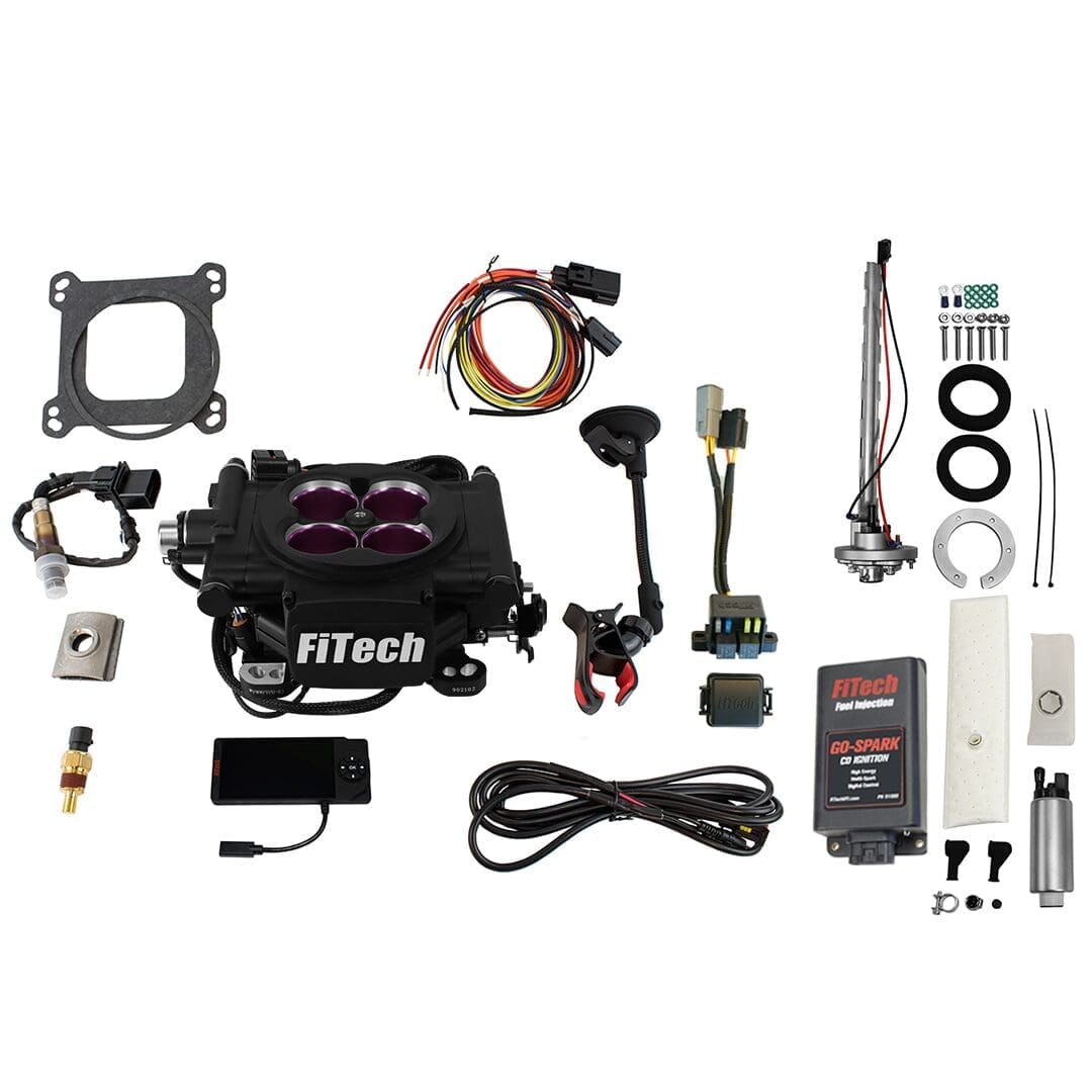 <span style="color:#ED3237;">96208</span><br>Mean Street 800 HP Matte Black EFI System With Go Fuel 340 LPH In-Tank & Go Spark CDI Box Master Kit
